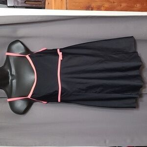 Costa del Sol Womens Swimdress Black Coral Size L? GUC READ